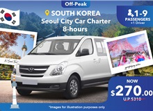 South Korea (Seoul City) Private Car Charter 8 Hours, Group Of 1-9